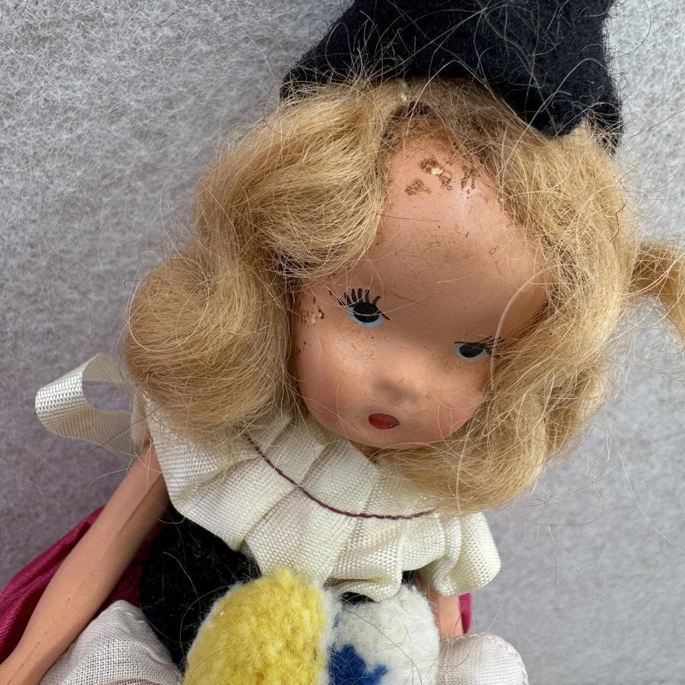 K & H Kerr‎ & Hinz Bisque Dolls 7in Blonde Fashion Doll Blue Eyes
